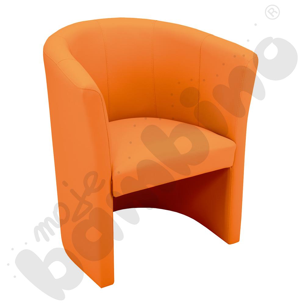 Fotel Club pomarańczowy