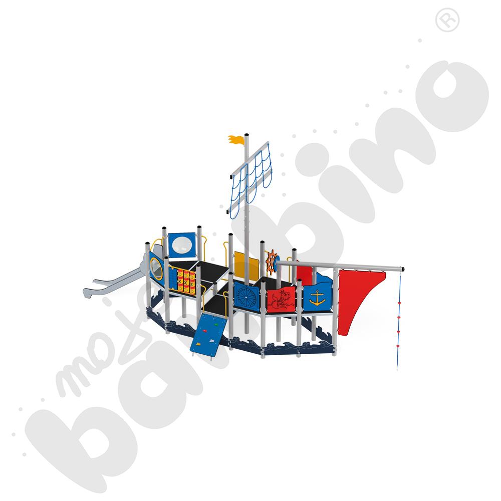 Statek Marco Polo, metalowe słupy