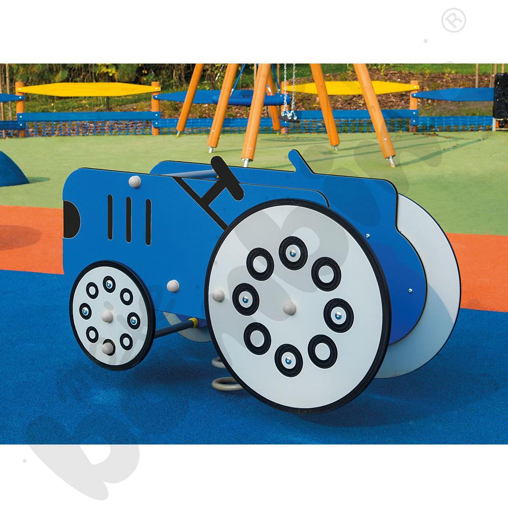 Sprężynowiec Traktor na podstawie betonowej