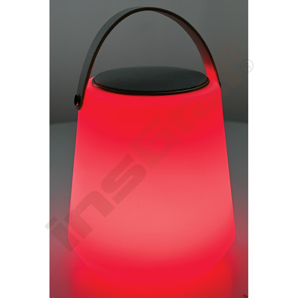 Přenosná LED lampička s reproduktorem