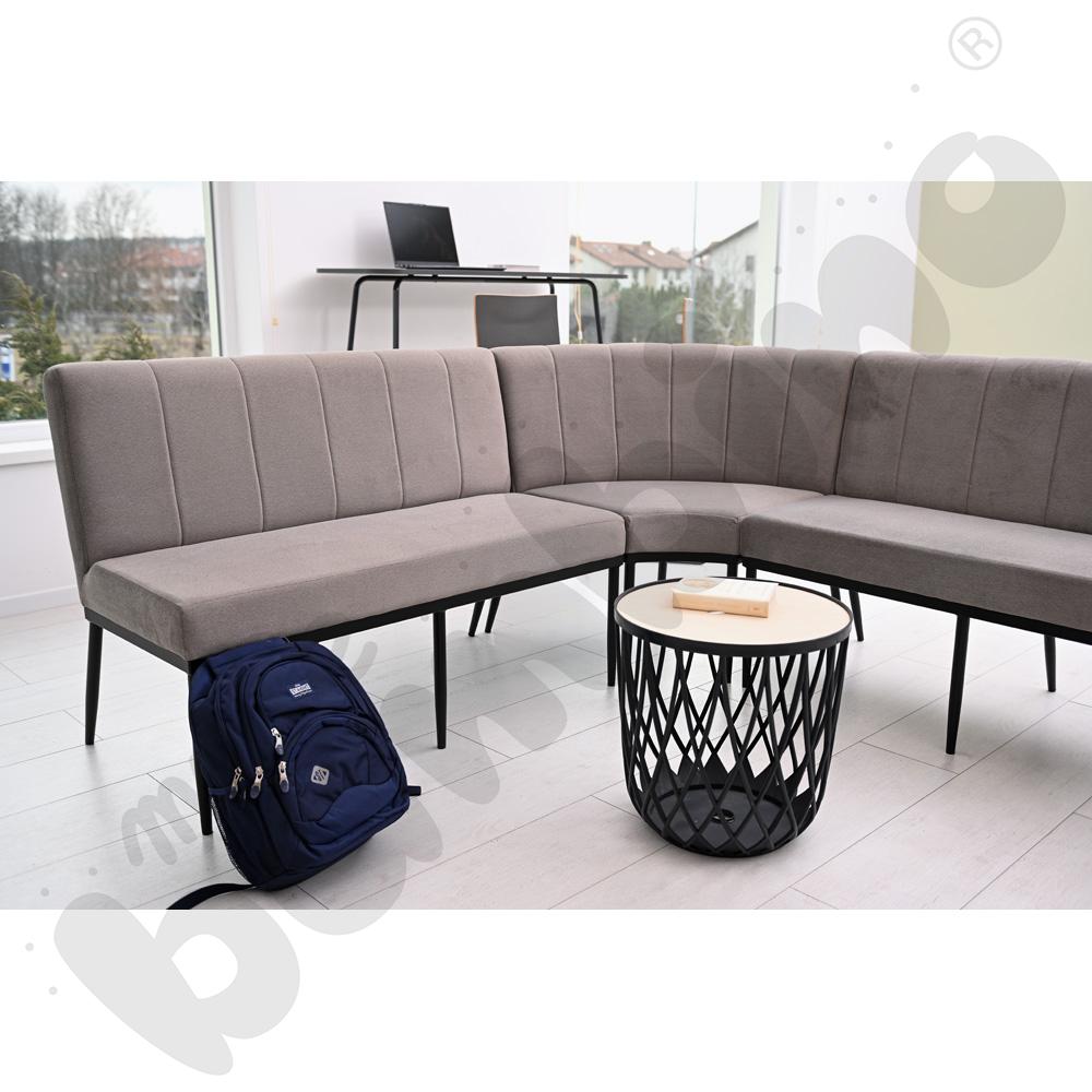 Narożnik z oparciem Xena szarobrązowy