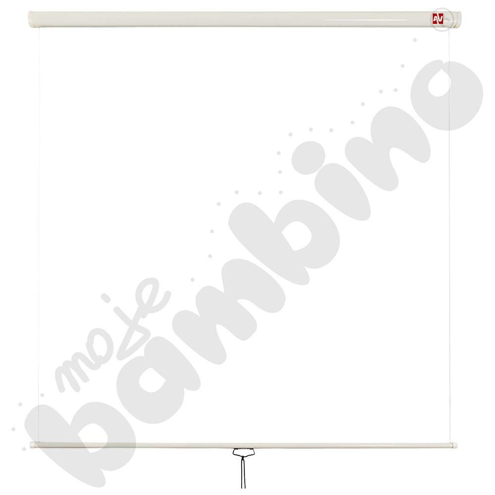 Ekran projekcyjny ścienny manualny 200 x 200 cm