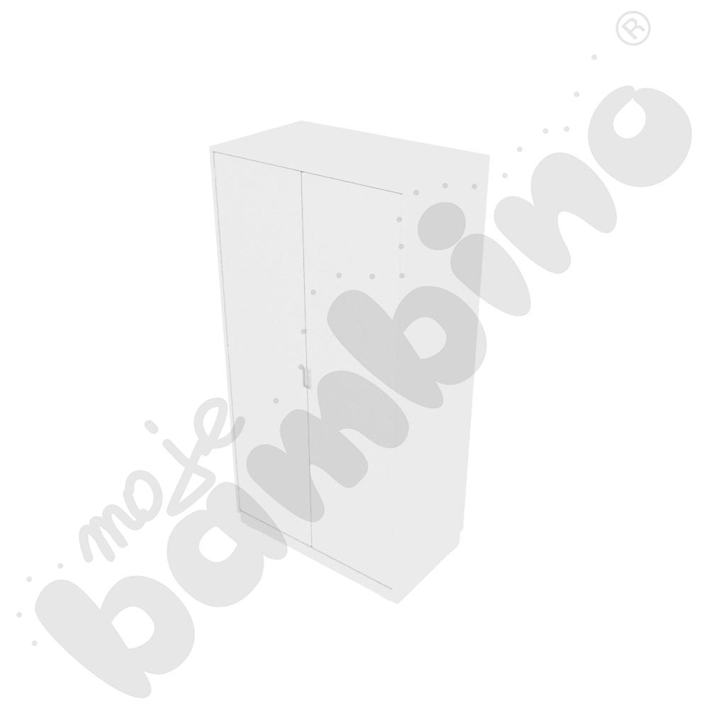 Quadro - szafa uniwersalna z wysuwanymi półkami - biała