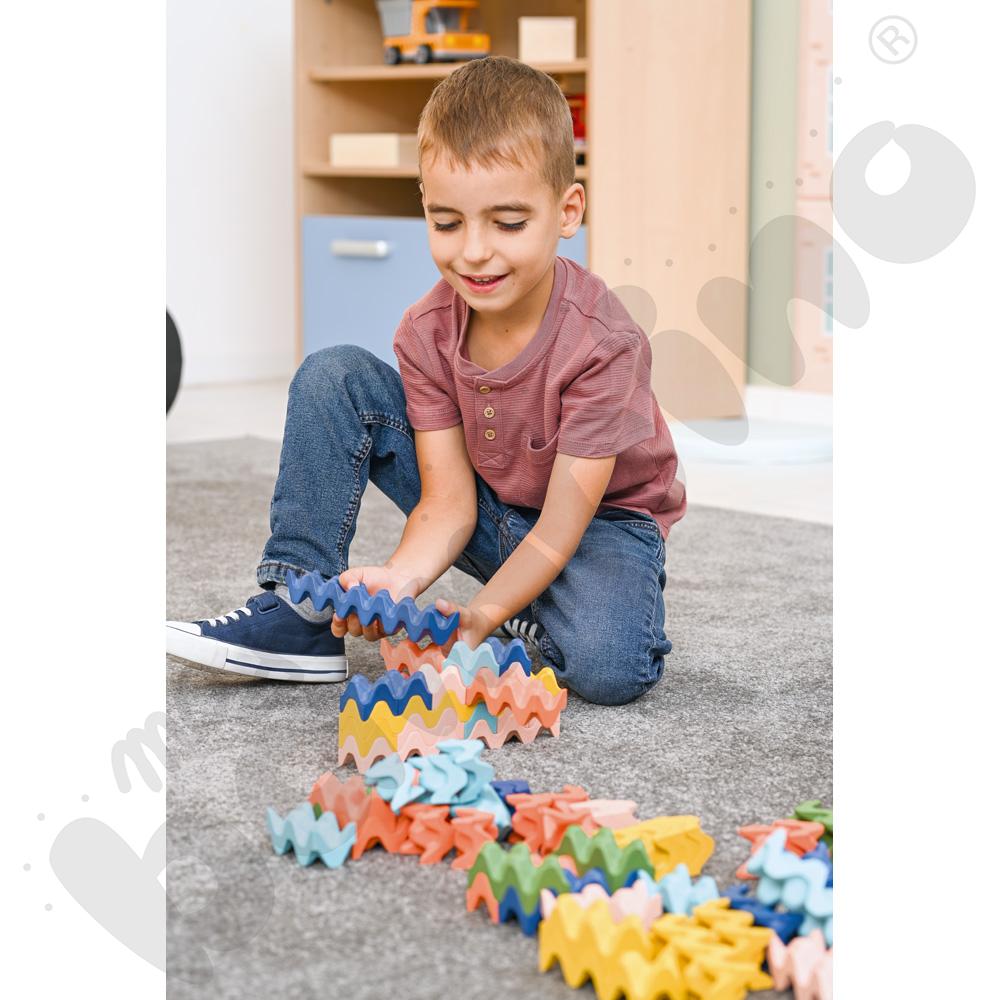 Klocki kreatywne fale, 90 elem.