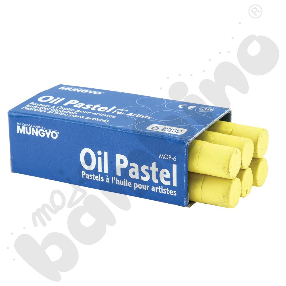 Pastele olejne 6 szt. żółte