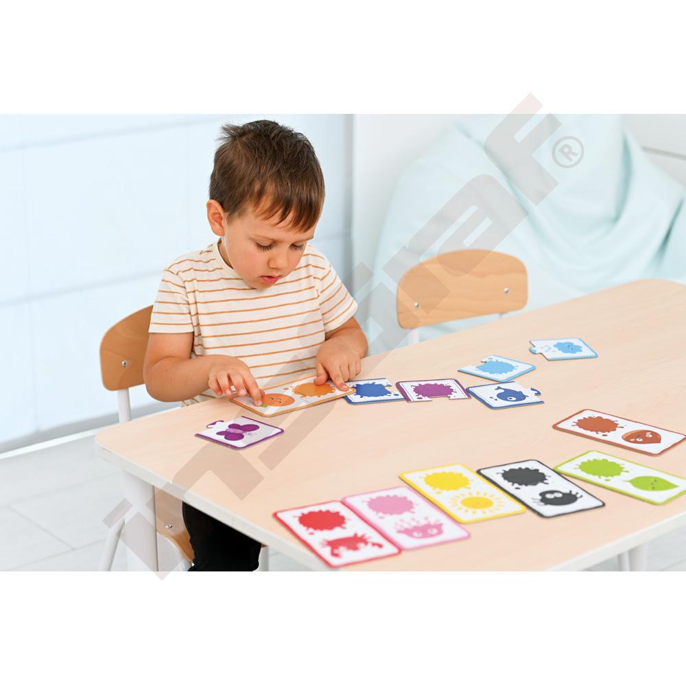 Zlaďte farbu - Montessori dotykové puzzle