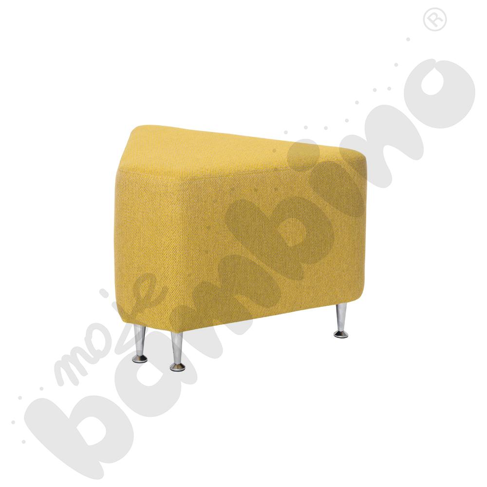 Pufa Trójkąt, musztardowa