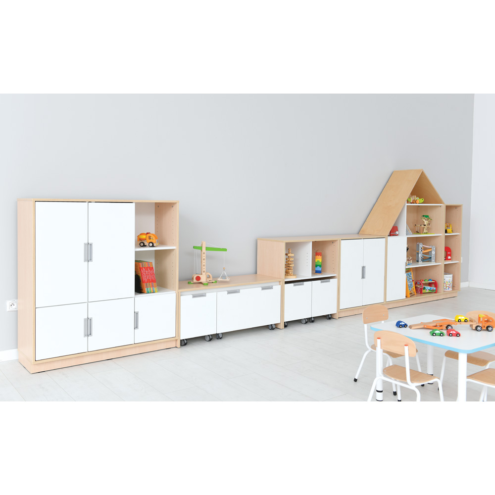 Quadro - zostava 184, dvierka 90°, korpus javor