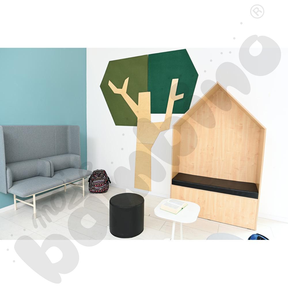 Domek Chillout - materac czarny