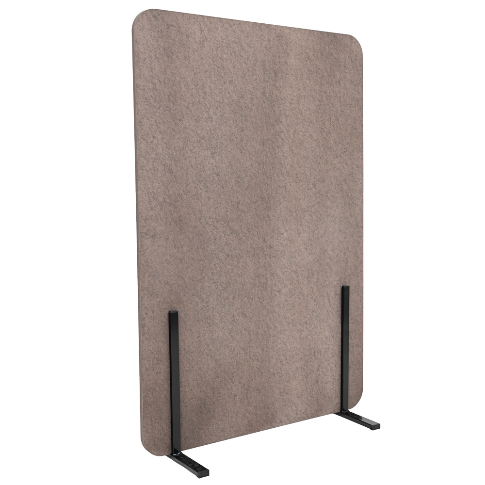 Voľne stojaci akustický paraván 100 x 150 - svetlohnedý