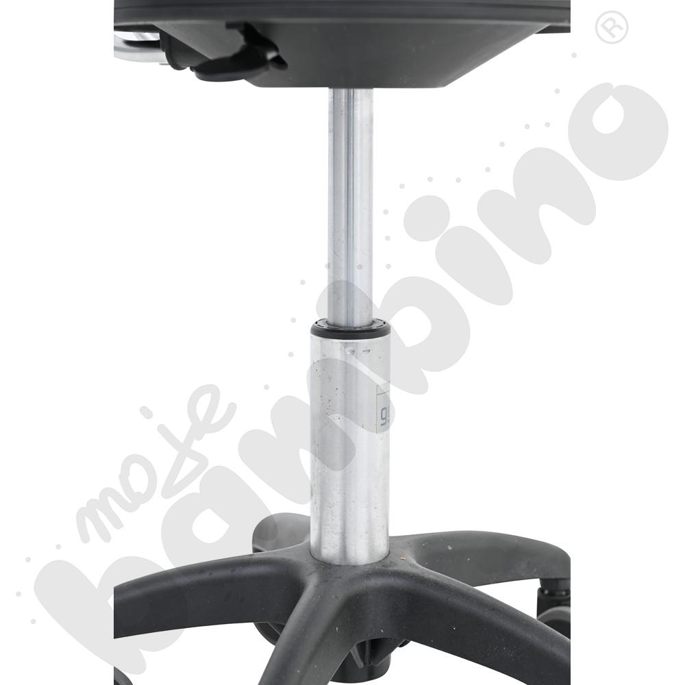 Krzesło Genito z oparciem, wys. 38-48 cm - limonkowe