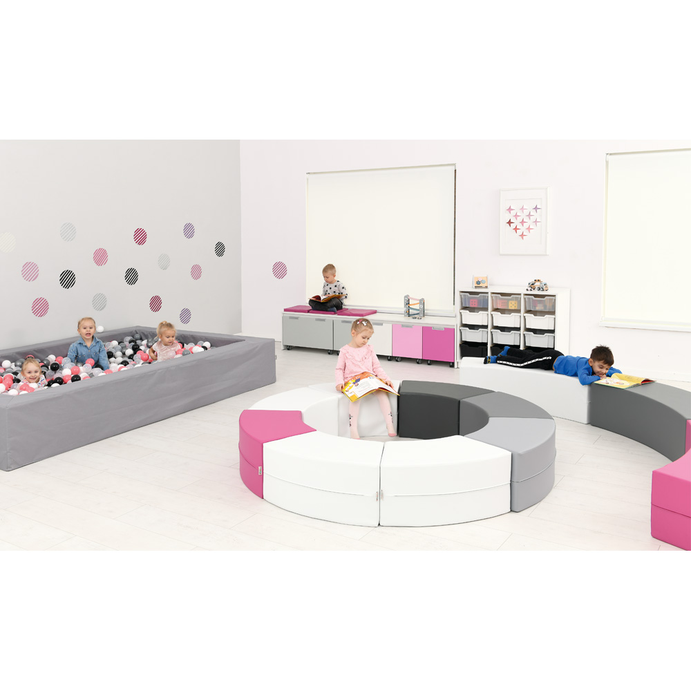 Sedadlo Paolo krátke, ružové
