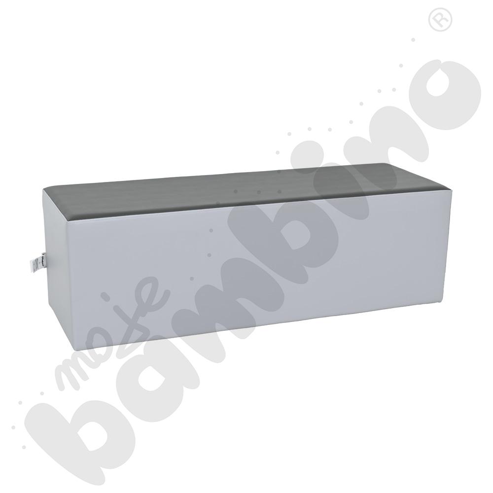 Siedzisko tapicerowane duże, szaro-grafitowe