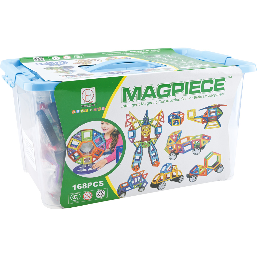Magnetické kocky MAG-PIECE, 168 kusov