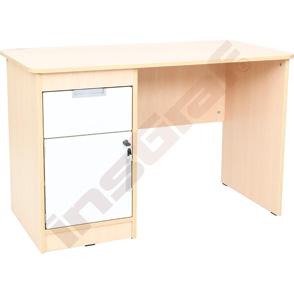Quadro – písací stôl ľаvý so skrinkou a 1 zásuvkou