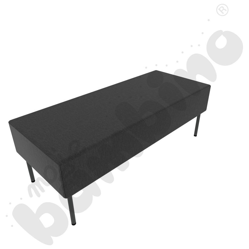 Pufa Versa 120x50 cm z plastikowymi stopkami, stelaż antracytowy, tkanina RO42