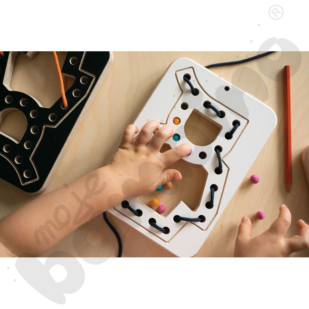 Przeplatanka drewniana Good Wood - biała - MED