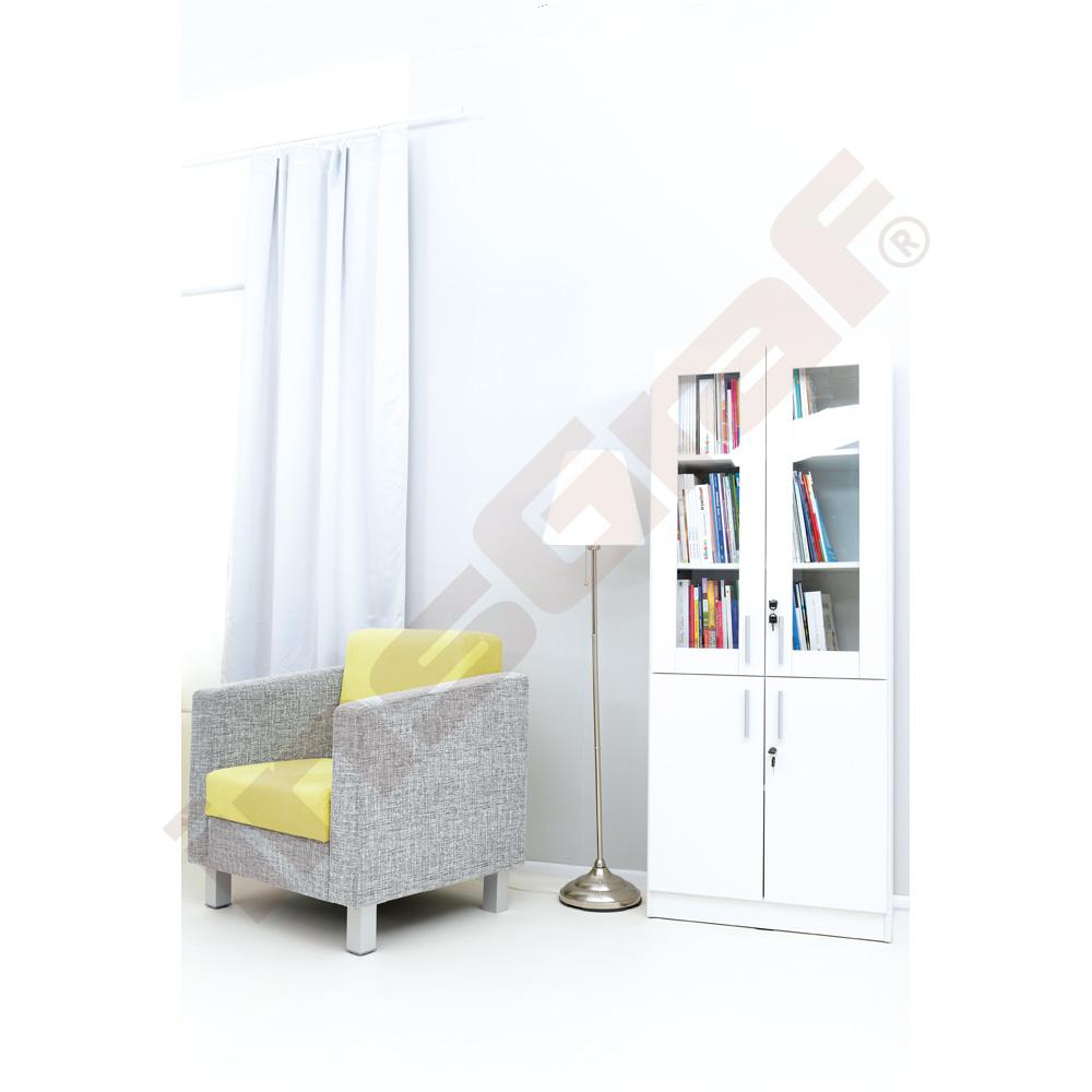 Křeslo Relax šedo-zelené - čtvercové nožky