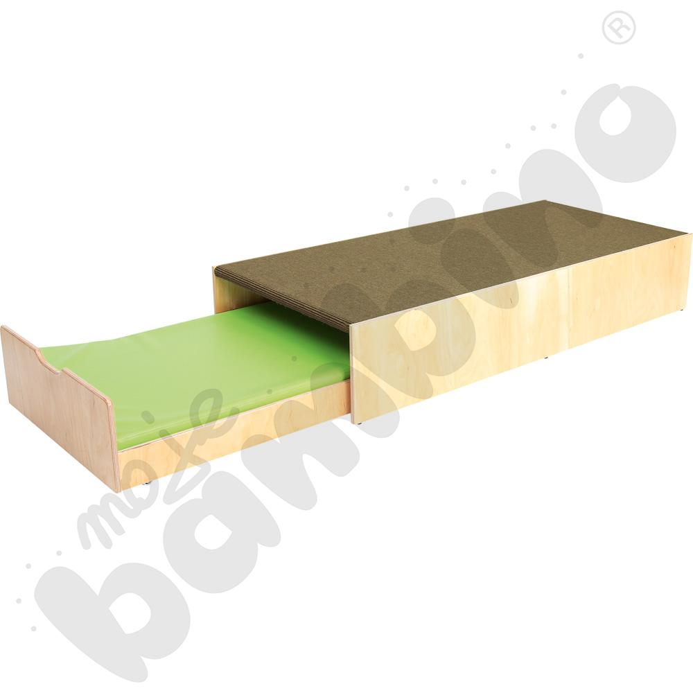 Podest z łóżeczkiem, wys. 30 cm - jasnobrązowy