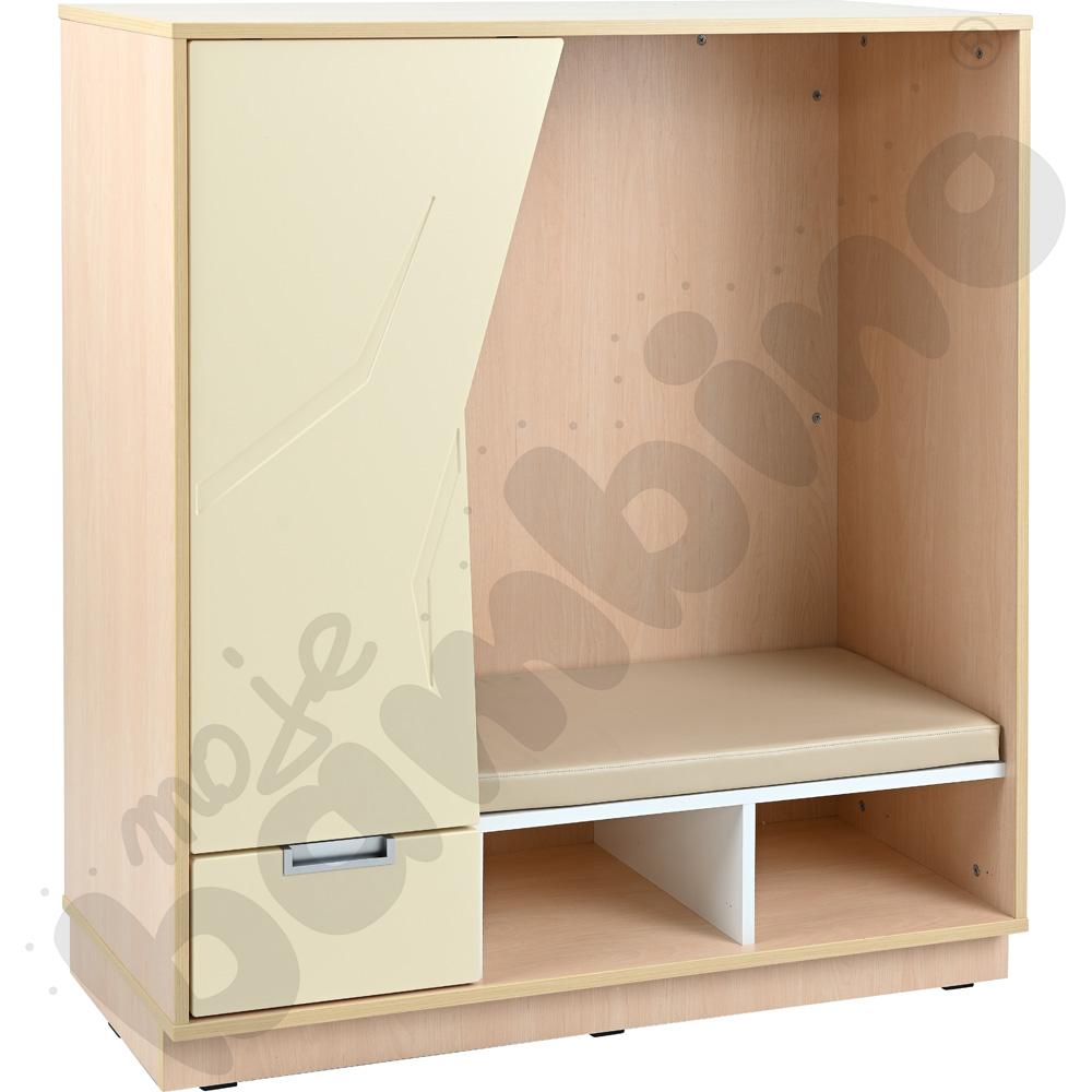 Quadro – szafka-kryjówka – kość słoniowa, klon jasny