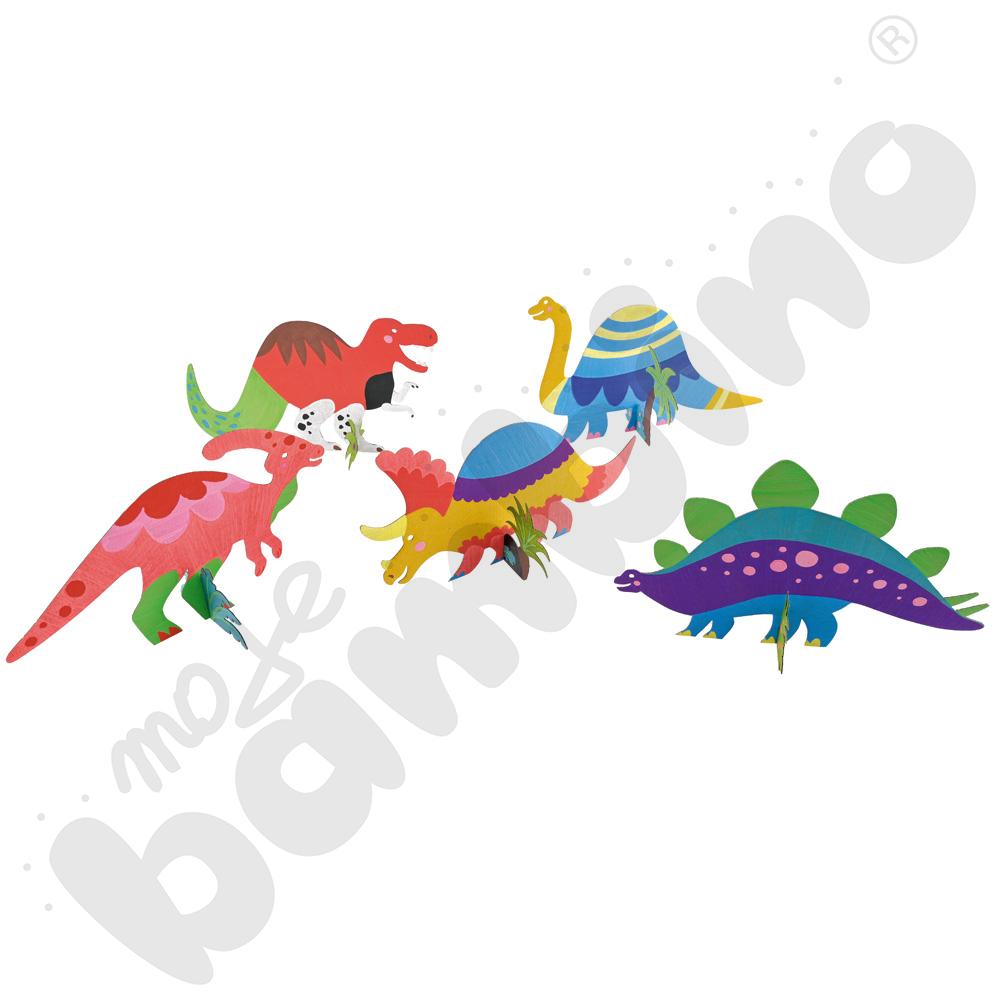 Tekturowe dinozaury 