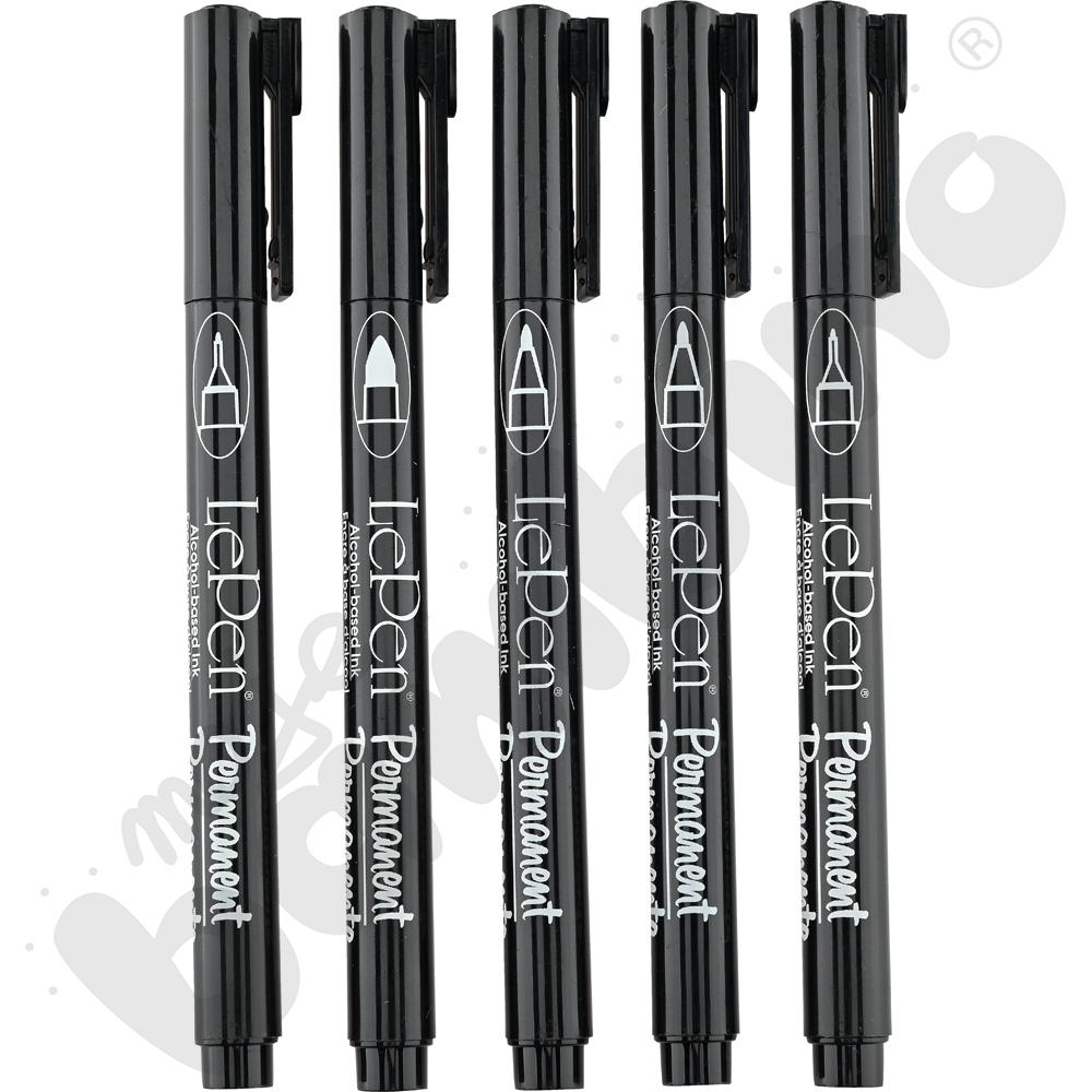 Markery z różnymi końcówkami, 5 szt.