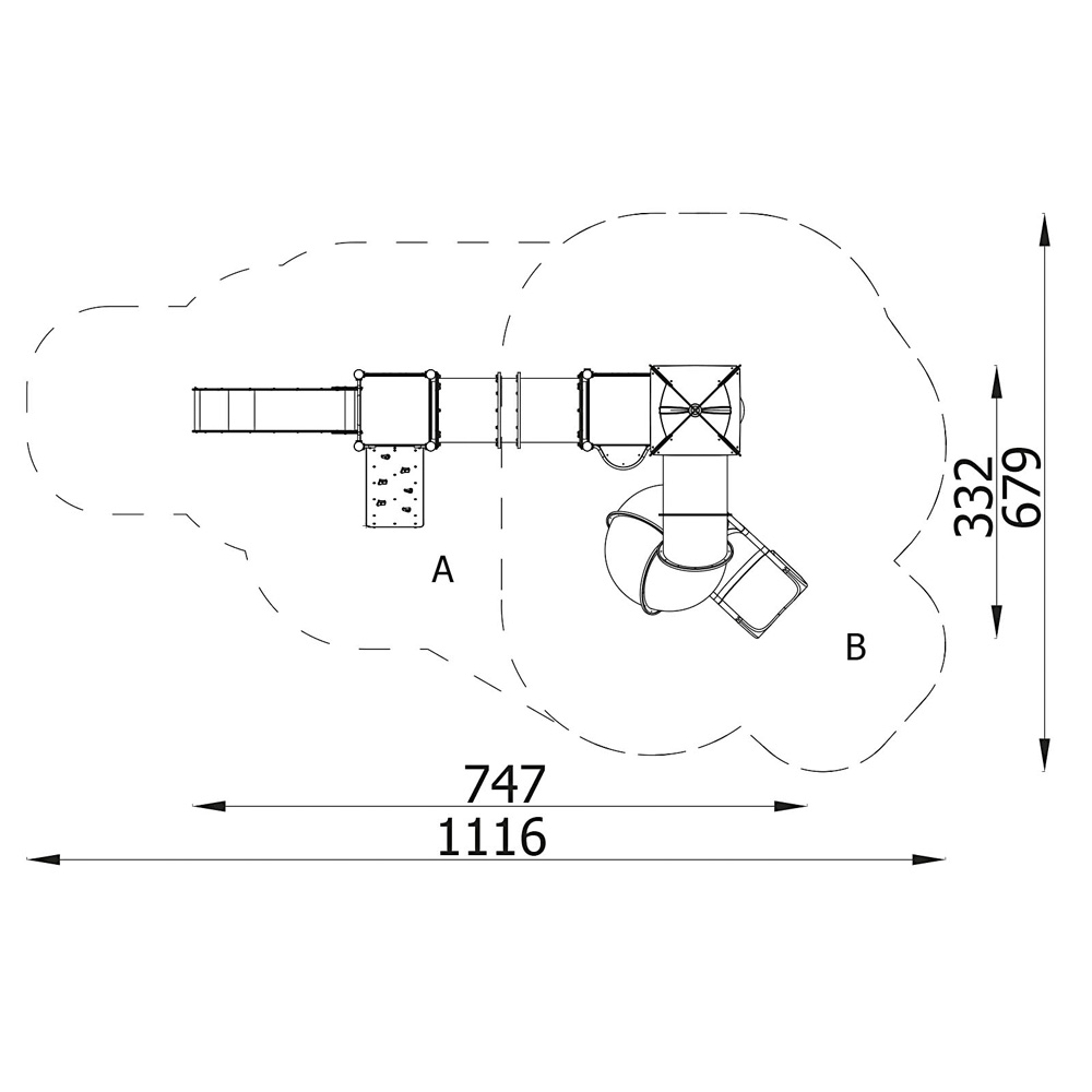 Orbis - zostava 11367, kovové stĺpy