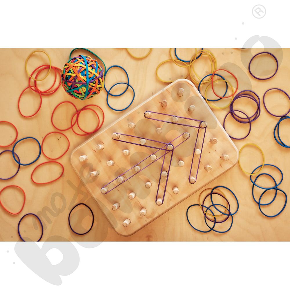 Drewniany Geoplan Montessori Good Wood - naturalny - MED