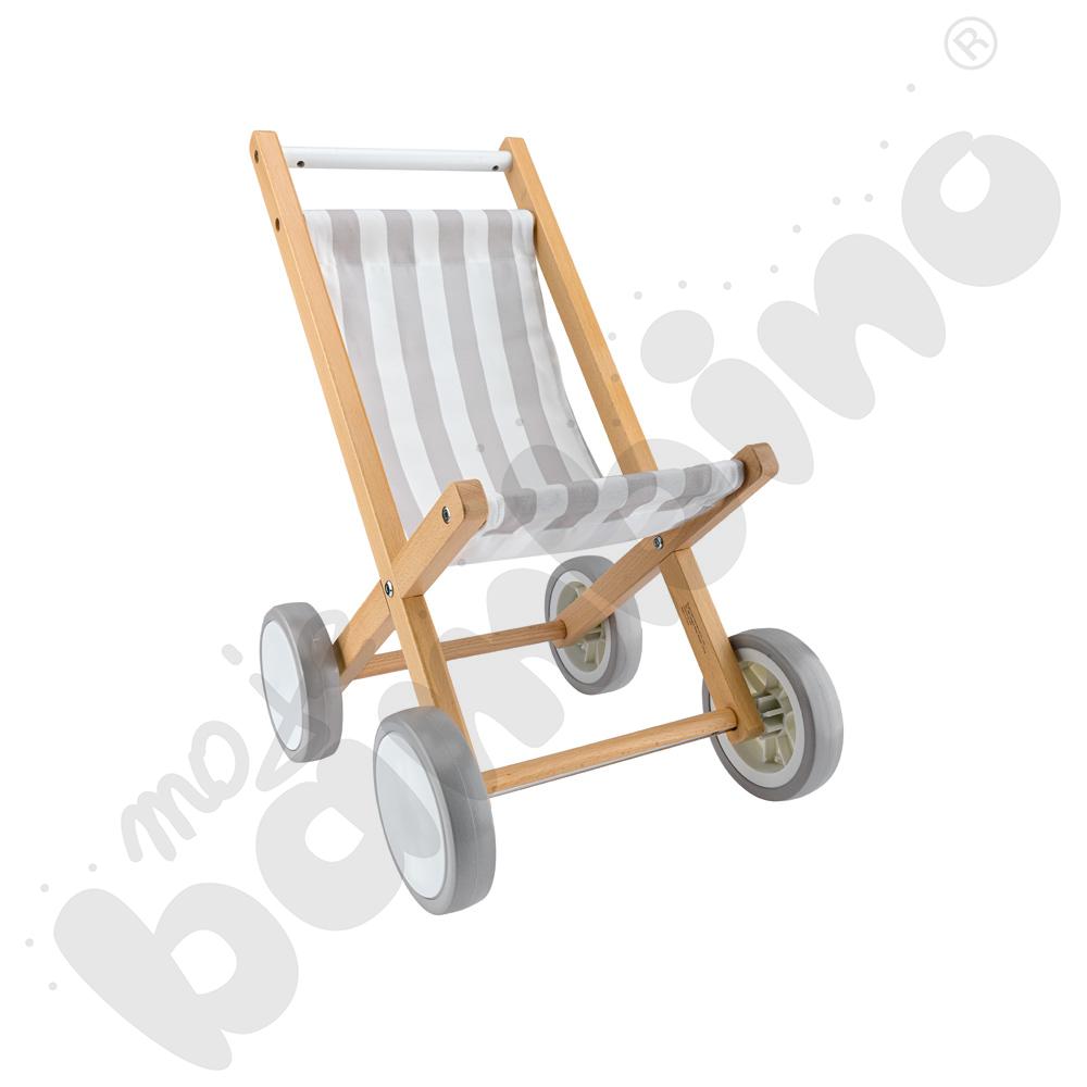 Drewniany wózek-leżaczek