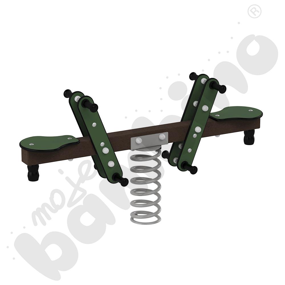 Ważka na sprężynie Simple, recykling, na podstawie metalowej