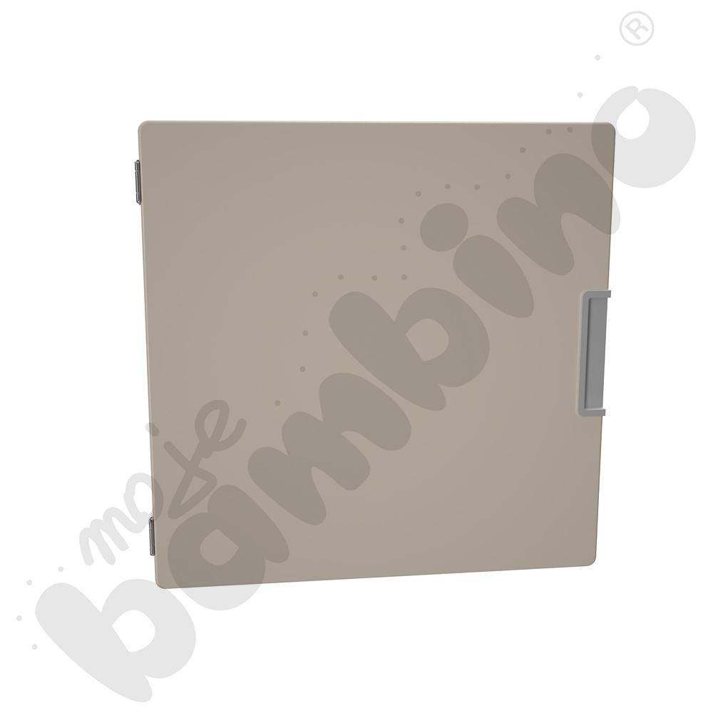 Quadro - małe drzwiczki 90, mocowane do przegrody, cichy domyk - jasnobrązowe