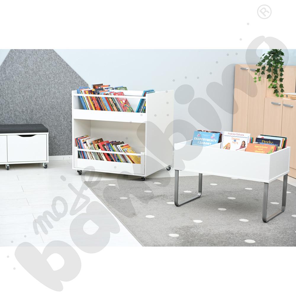 Biblioteczka stojąca Grande, wys. 55  - biała