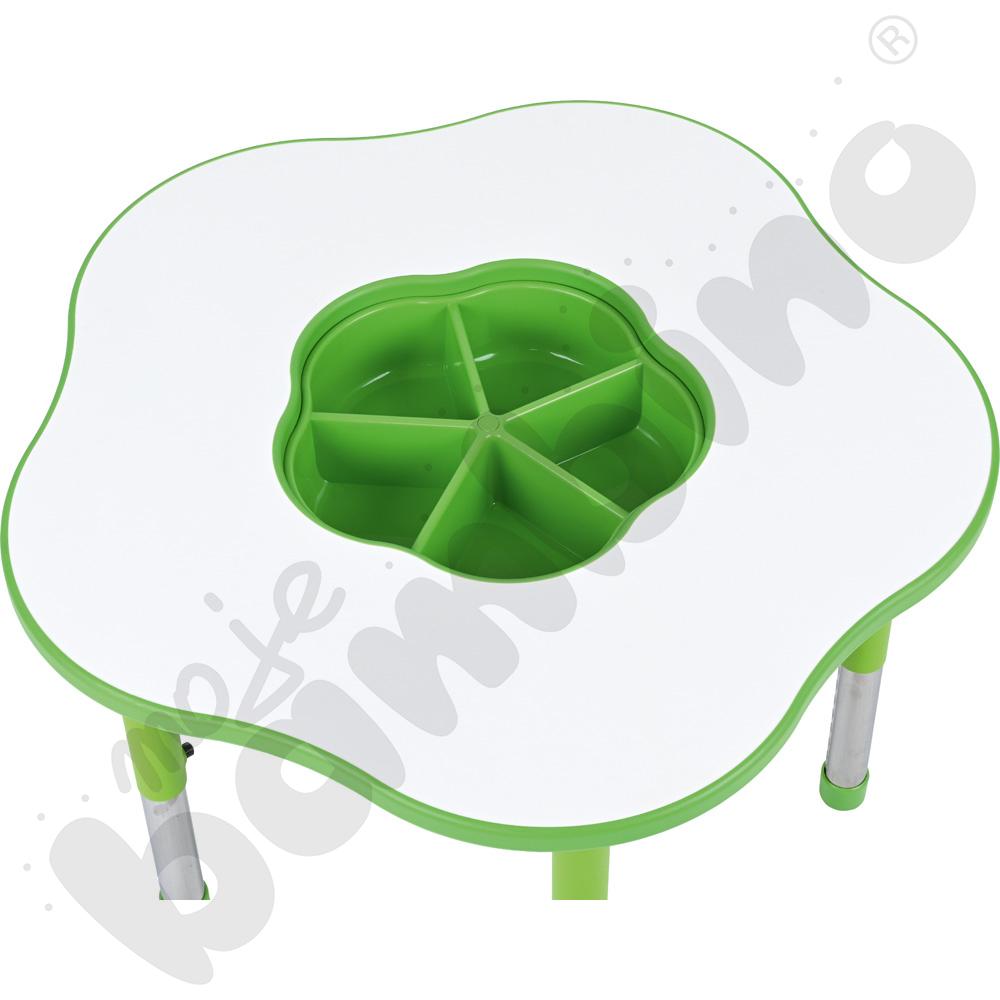 Stolik Pino z organizerem z regulowaną wysokością, rozm. 0-3 - zielony