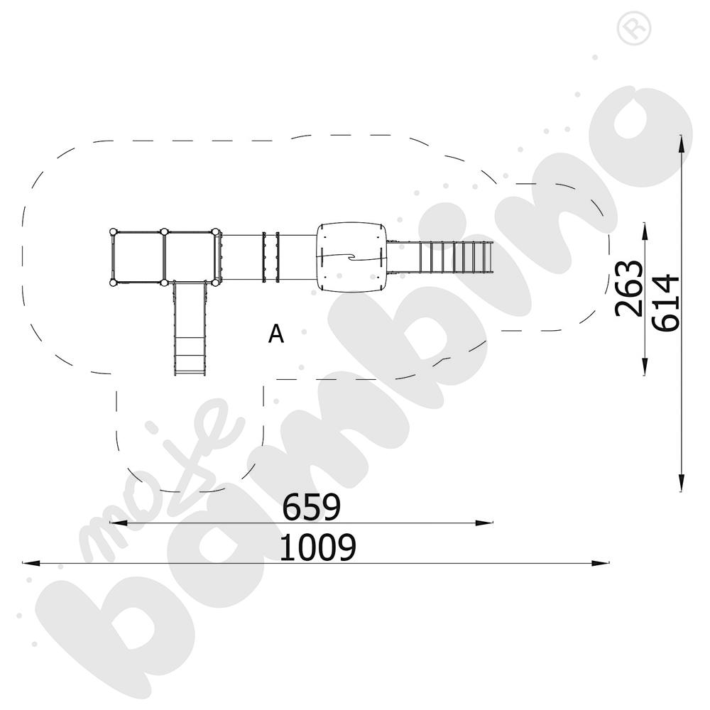 Orbis - wieża 14, metalowe słupy