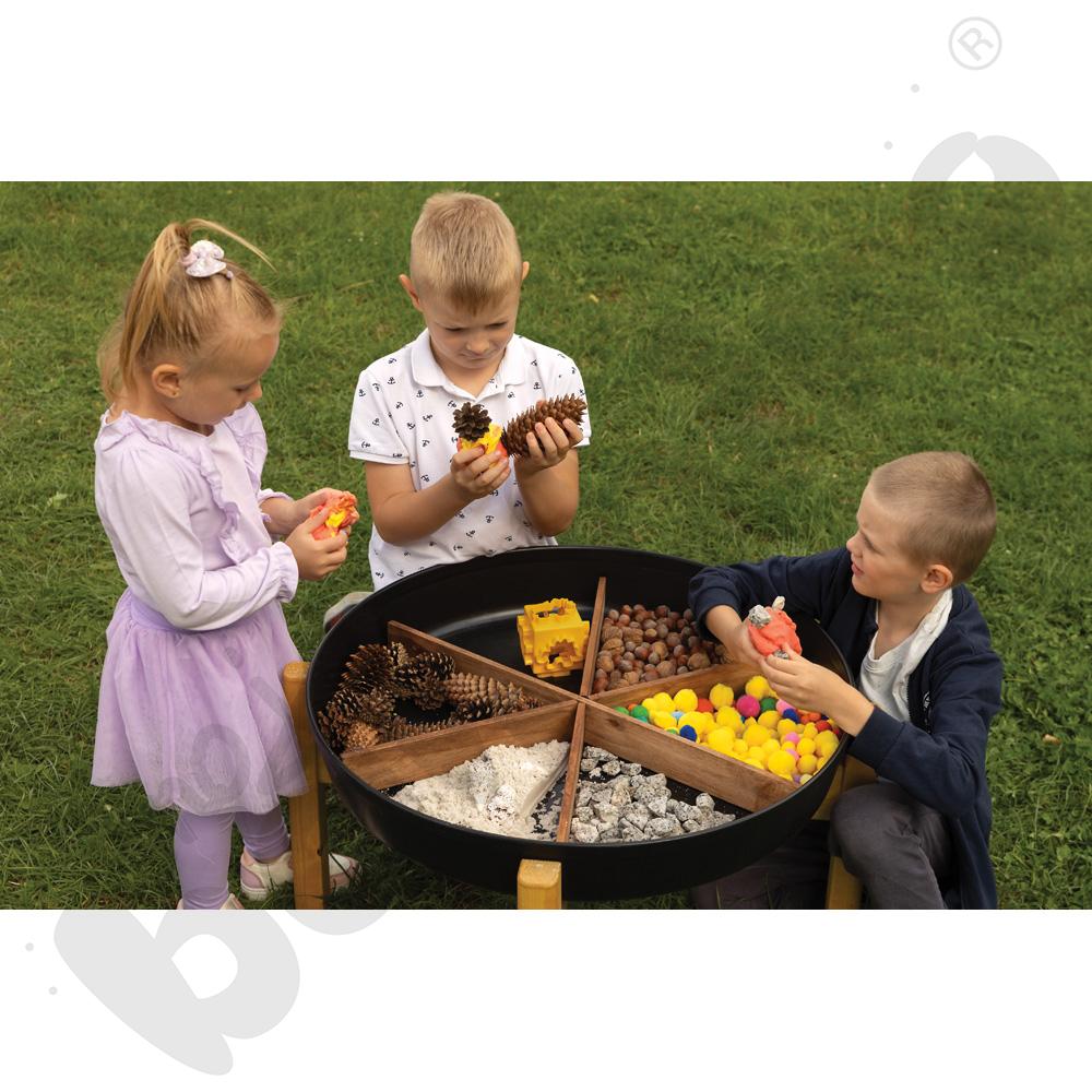 Zestaw tac Deep Spot ze stojakami, 3 kpl.