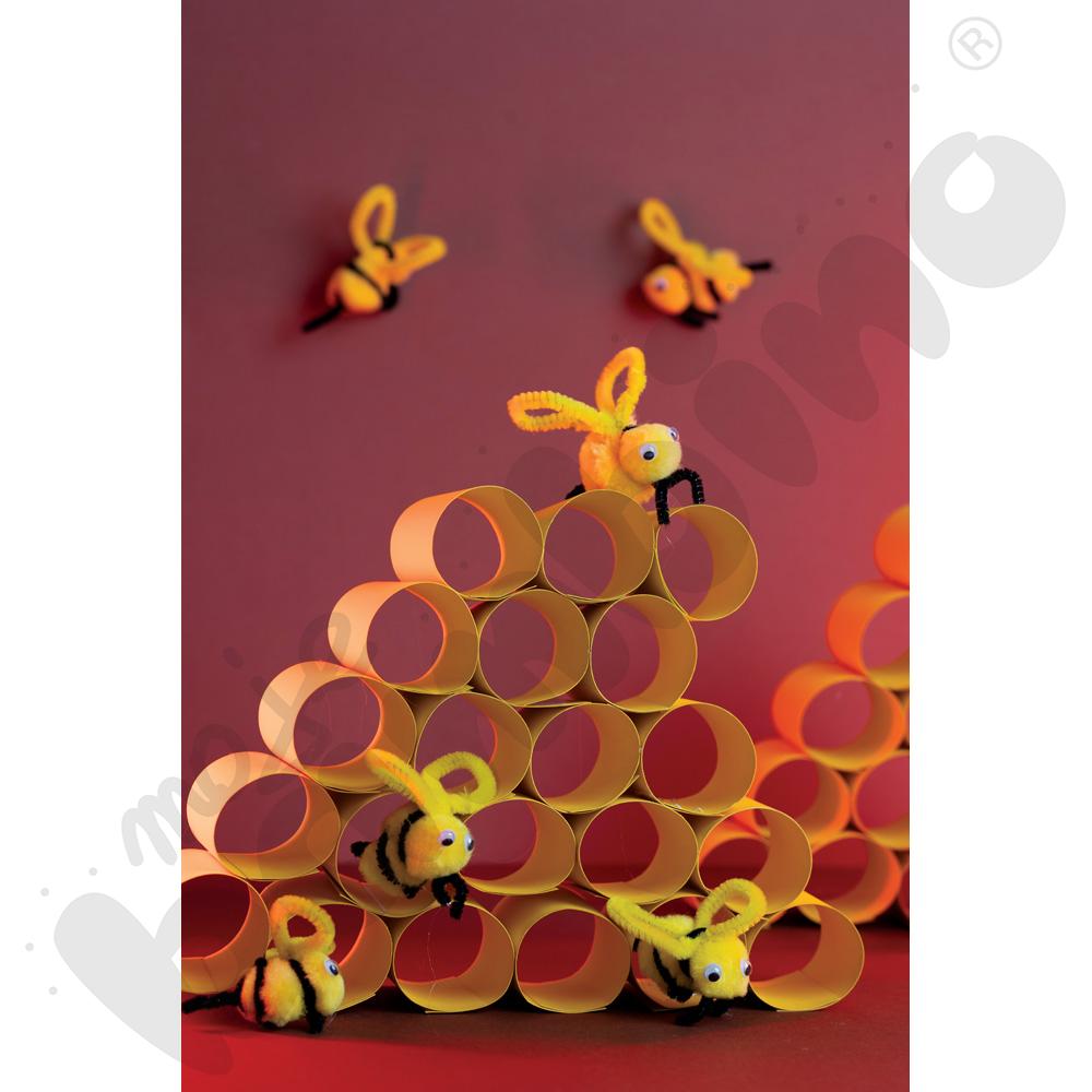 Druciki kreatywne 0,4 x 30, 100 szt. - żółte