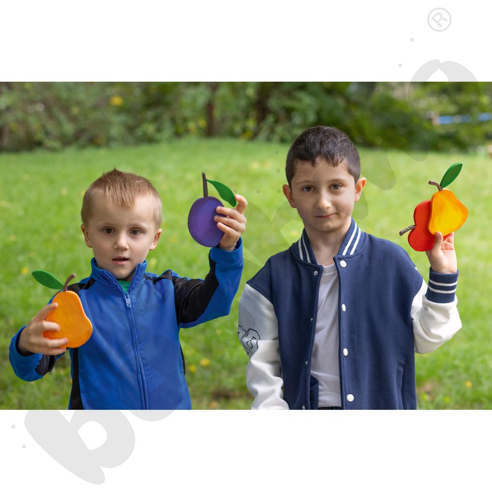 Piankowe kształty do ozdabiania - owoce, 40 szt.