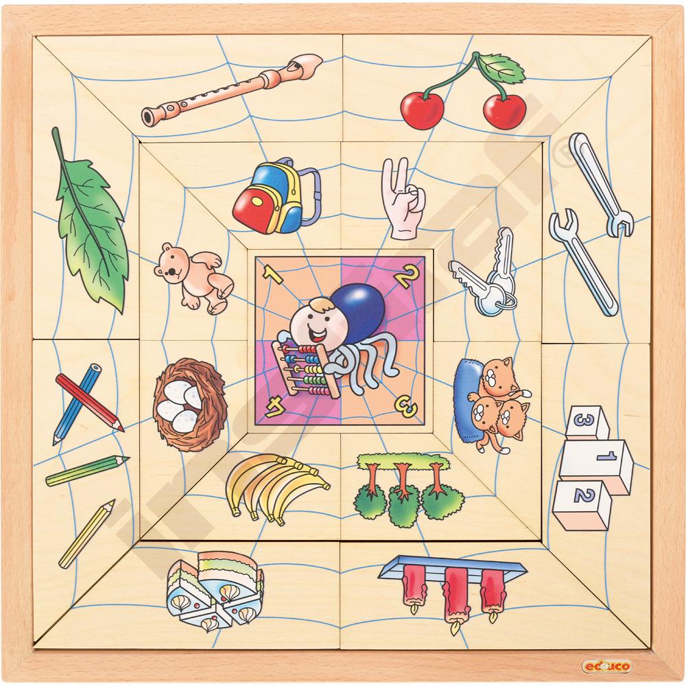 Puzzle s pavoukem - množství