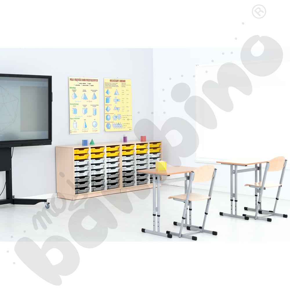 Quadro - zestaw 158, skrzynia klon jasny