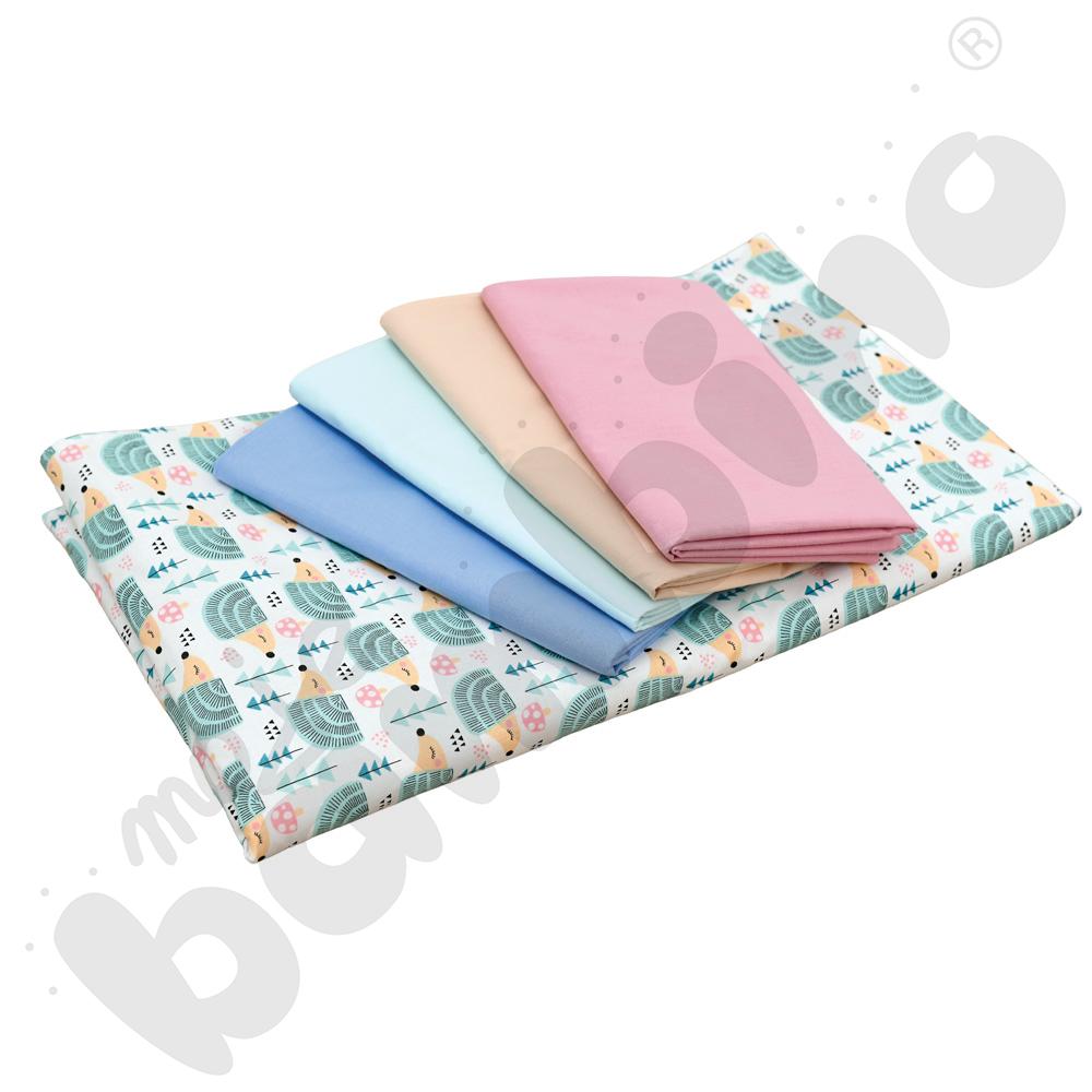 Poszewka na kołdrę/koc 70 x 120 cm - biała z jeżykami