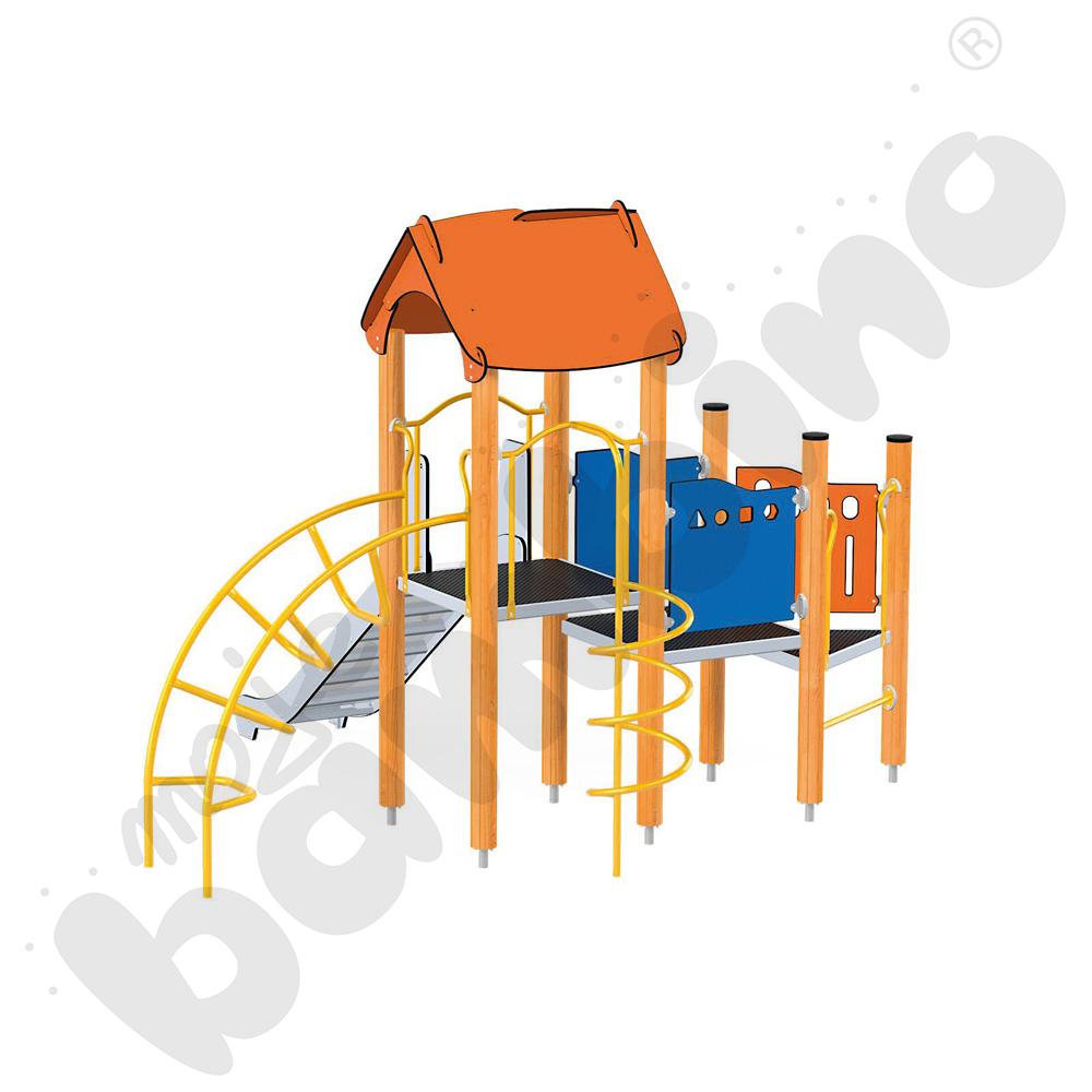 Orbis - wieża 11, drewniane słupy