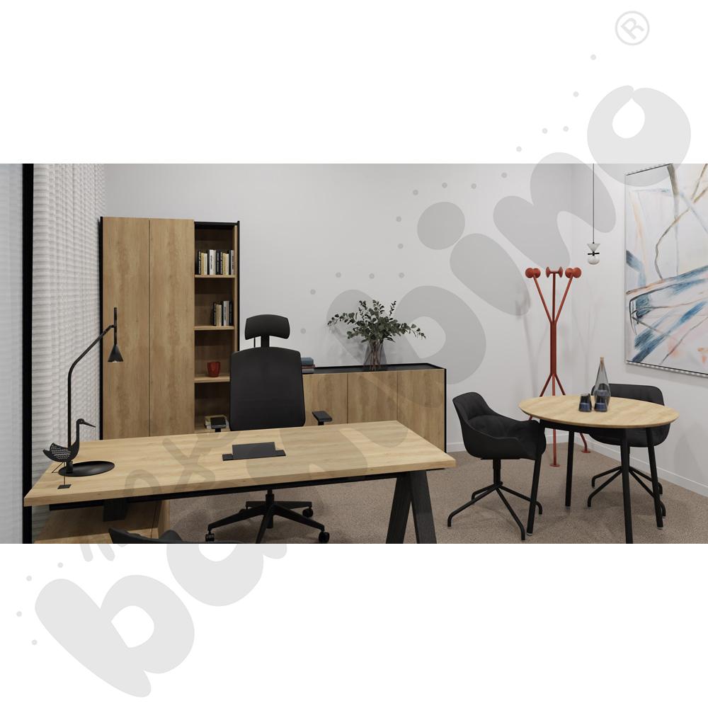 Stół Unit - blat dąb naturalny fornir