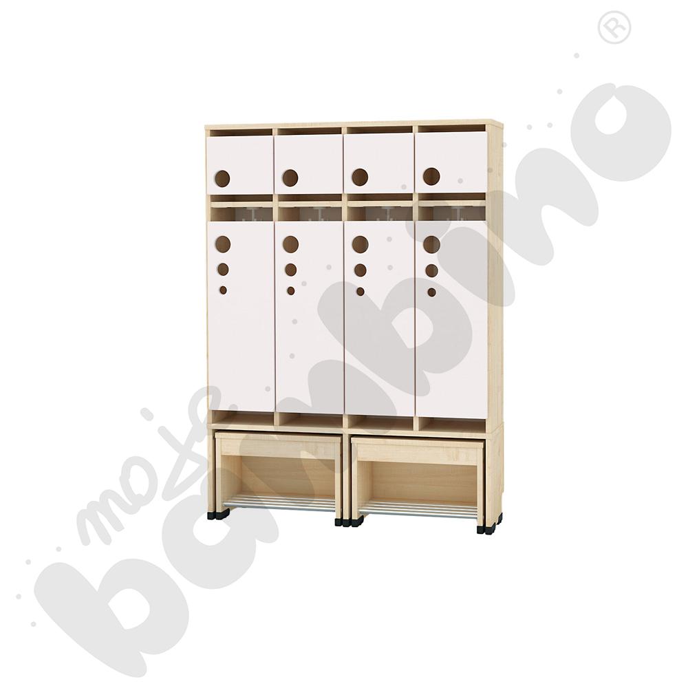 Szatnia Kropla z wysuwanym siedziskiem 4-os., wys. 31 cm 