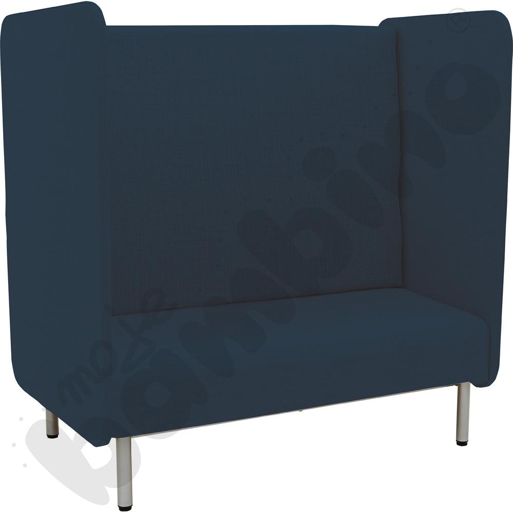 Fotel Inflamea 1 z wysokim oparciem, 2-os. - ciemnoszary