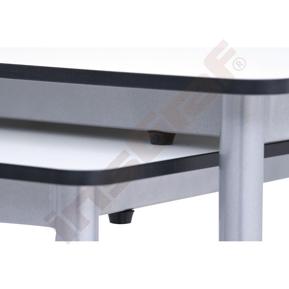 Obdĺžnikový stôl easyMoove, veľ. 6, výška 76 cm