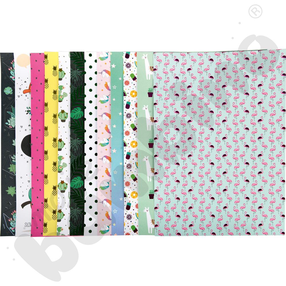 Papier z motywem błyszczącym