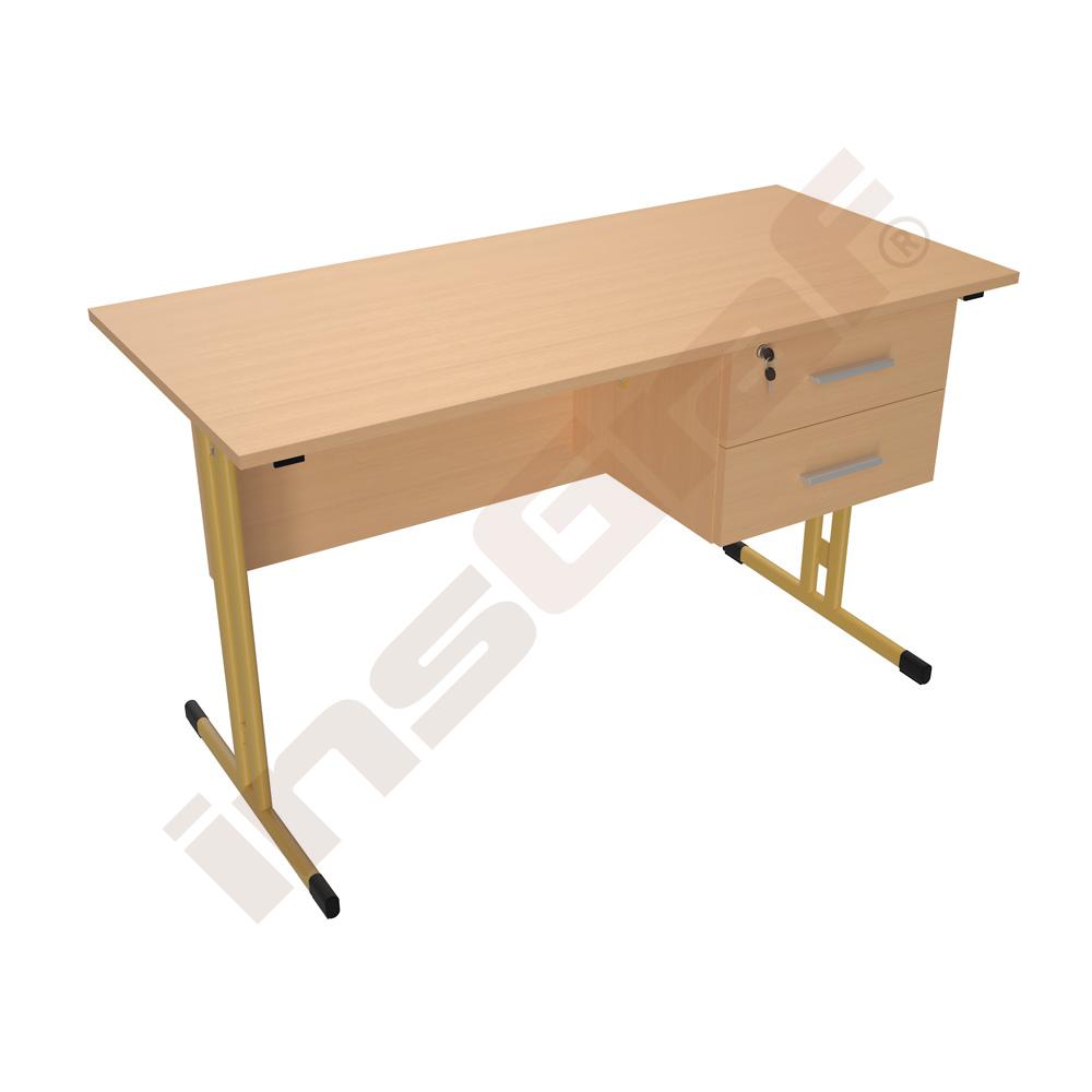 
Lehrerschreibtisch IN-R - senffarben - Buche

