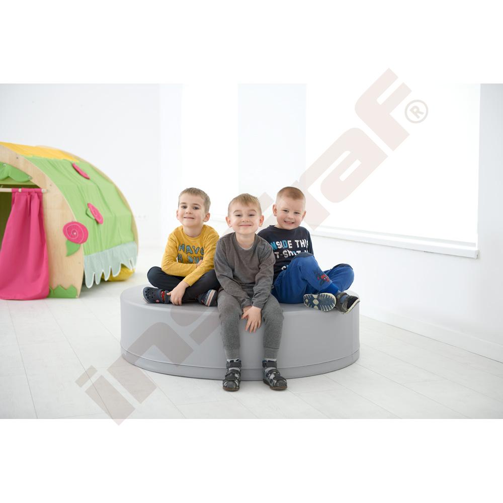Sedák o průměru 120 cm - šedý
