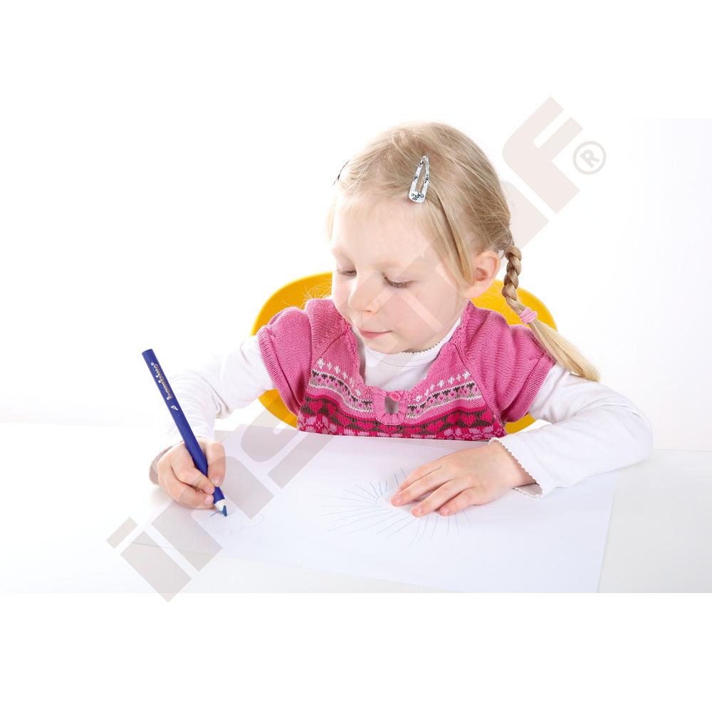 Trojhranné pastelky Bambino dřevěné - 12 ks 