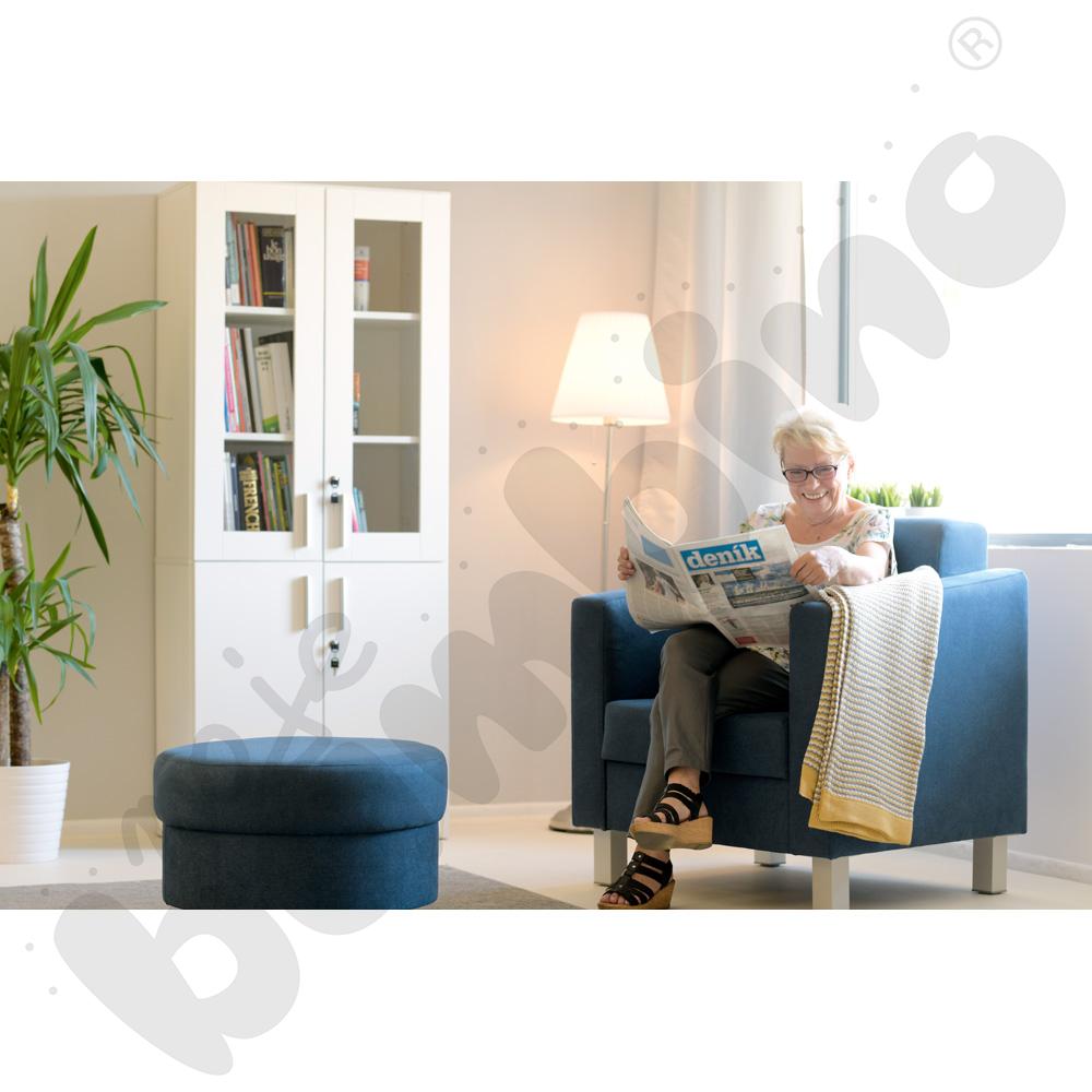 Szafa Expo z witryną 2 biała